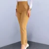 Women 2022 Spring New Chic Fashion Side Pockets Straight Pants Vintage High Waist Zipper Fly Female Trousers Mujer - Image 2