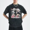 Vintage Cotton Tees Anime Graphic Tshirt for Men Women Summer Casual Short Sleeve Shirt Tops Hip Hop Gothic Harajuku Streetwear - Image 5