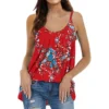 Hawaiian Printed Women'S Tank Top U-Neck Spaghetti Strap Camisole Sleeveless Beach Style Summer Tops Plus Size Boho Blouse Blusa - Image 3