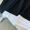 160Kg Plus Size Women's Bust 160 Summer Fake Two Piece Navy Neck Top Loose T-shirt Black 6XL 7XL 8XL 9XL 10XL - Image 5