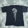 European and American Skull Print Graphic T-shirt Women's JNCO Trendy Harajuku Y2K Top High Street Round Neck Shirts for Women - Image 4