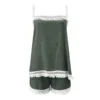 2024 New Summer Outfits For Women Shorts Sets Solid Two Pieces Sets Boho Sling Tassel Clothes Sexy Camis Tops Shorts Beach Sets - Image 5