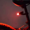 Bicycle Solar Tail Light Mountain Bike Taillight Cycling Accessories Solar Energy Tail Light Night Cycling Safety Red Lamp - Image 3