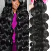 Luvin 28 30 40 42 44Inch Body Wave Bundles Human Hair 100% Brazilian Remy Hair Water Wavy Weave 2 3 4 Hair Extensions Weft deals