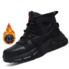New Luxury Designer High Waterproof Steel Toe Men Work Shoes Male Safety Unbreakable Sneakers Anti-Smashing Puncture Boots 2022 - Image 6