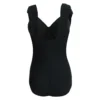 Push Up Swimsuit One Piece Women Plus Size Swimwear Under wired Solid Black Large Big Swimming Suits Beachwear Bathing Suits - Image 2