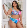 2023 Push Up Bikinis Set Women Swimwear Plus Size High Waist Swimsuit Larges Big Plussize Swimming Suits Bathing Beachwear New - Image 4