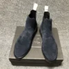 Winter Mens Genuine Lether Chelsea Boots Slip On Work Safety Shoes Cow Suede Ankle Boots Man Colors Biker Riding Boots - Image 2