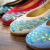 Veowalk Spring Handmade Woman Ballet Flats Sequined Peacock Embroidery Old Peking Casual Cloth Dancing Shoes - Image 2