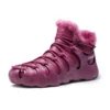 ONEMIX wholesale Men Casual Boots Rome Design Leather Winter Warm Ankle Snow Boots Fashion Outdoor Trekking Walking Sneakers - Image 2