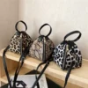 Leopard Print Woman Bag PU Leather Crossbody Bags Mini Girls Messenger Bags Female Shoulder Handbag Snake Skin Clutch Bag Purse - Image 3