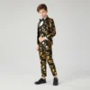 Children's gilt 3 pcs Suits boys suits set formal kid boys wedding suit tuxedo for boys suits for weddings suit for kids boy - Image 4