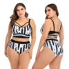 Women High Waist Bikinis set Swimsuit Plus size Swimwear Large Big Plussize New Swimming Suits Beachwear Wear For Female - Image 5