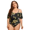 2022 Women New Swimsuit One Piece Plus Size Push Up Swimwear Large Big Plussize Swimming Suits Beachwear Bathing Suits - Image 2