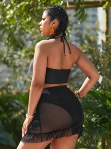 2022 Women Bikinis Set Swimwear Plus Size High Waist Floral Swimsuit Larges Big Plussize Swimming Suits Bathing Beachwear New - Image 3