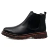 Brand Chelsea Ankle Boots Casual Outdoor Oxford Men Shoes Designer Genuine Leather Men's Wing Tip Business Dress Short Boots - Image 6