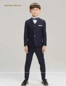 2017 New Boys Formal Suits for Weddings Brand England Style 3-14T Man Child Plaid Formal Party Tuxedos Boys Formal Suits - Image 4