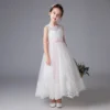 Long Party Dresses For Girls Homecoming 12 14 15 16 17 Years White Flower Wedding Elegant Vestidos Kid Clothes 184060 - Image 2