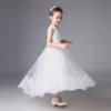 Long Party Dresses For Girls Homecoming 12 14 15 16 17 Years White Flower Wedding Elegant Vestidos Kid Clothes 184060 - Image 4