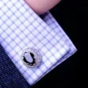 KFLK Jewelry shirt cufflink for mens Brand cuff button Retro cuff link High Quality Black abotoaduras gemelos guests - Image 2