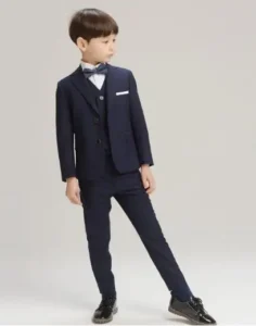 2017 New Boys Formal Suits for Weddings Brand England Style 3-14T Man Child Plaid Formal Party Tuxedos Boys Formal Suits - Image 3