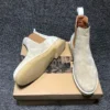 Winter Mens Genuine Lether Chelsea Boots Slip On Work Safety Shoes Cow Suede Ankle Boots Man Colors Biker Riding Boots - Image 5