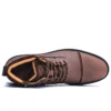 YIGER Men's Basic Boots Man Casual shoes Genuine Leather Retro Handmade Boots Male Ankle Boots Lace up shoes Design men's boots - Image 8