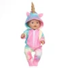 Colorful Warm Jumpsuit Shoes Wing Suit Fit 17inch 43cm Baby New Born Doll Clothes - Image 4