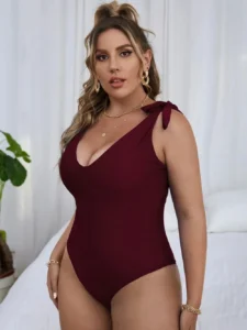 2022 Women New Swimsuit One Piece Swimwear Plus Size Push Up Large Big Solid Black Swimming Suits Beachwear Bathing Suits - Image 5