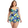 2022 New Push Up One Piece Swimsuit Women Plus Size Swimwear Large Big Plussize Swimming Suits Beachwear Bathing Suits - Image 2