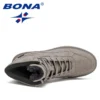 BONA 2022 New Designers Action Leather Boots Winter Super Warm Snow Boots Men Work Casual Shoes Man Plush High Top Sneakers Soft - Image 6