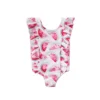 Citgeett Summer Kid Baby Girl Ruffle Bikini Swimwear Swimsuit Bathing Beach One-Piece Bodysuit Costume - Image 4