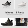 ONEMIX wholesale Men Casual Boots Rome Design Leather Winter Warm Ankle Snow Boots Fashion Outdoor Trekking Walking Sneakers - Image 6