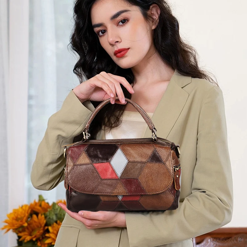 Cobbler Legend 2021 Women's Bags New Brand Designer Cow Leather Genuine Handbag Vintage Female Shoulder Top-Handle Bag Totes