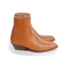 Spring Autumn New Ankle Boots Men Catwalk Fashion Genuine Leather Short Boots Designer Handmade Style Brown Men'S Chelsea Boots - Image 4