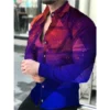 Luxury Fashion Men's social shirt Casual Leopard Chain Print Long Sleeve Shirt Streetwear High Quality men clothing Size S-5XL - Image 4