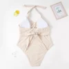 2023 Women Plus Size One Piece Swimsuit Solid Push Up Swimwear Larges Big Plussize Swimming Suits Bathing Beachwear New - Image 6