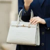 2023 new women's cowhide crossbody bag handbag large capacity girls leather Kelly bag - Image 2