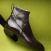 New Men Ankle Boots Brown Black Buckle Strap Classic Fashion Business Shoes for Men with Zapatillas Hombre - Image 4