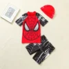 Baby Boys Swimwear Spiderman Avengers Captain America Print 3 Pcs Set Float Bathing Children Surfing Suit Kid Cartoon Beach Wear - Image 4