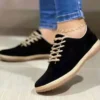 Plus Size Women's Shoes 2022 Spring Autumn Round Toe Lace-up Light Casual Women's Shoes Vintage Comfort Flat Women Loafers - Image 3