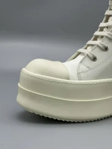 Owen Seak Men Women High Top Platform Sneakers Canvas Lace Up Zipper Casual Boots Flats White Luxury Heel 7CM Designer Shoes - Image 2