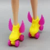New 4pcs/Set Decorative Roller Skate Fancy Doll Shoes Accessories Headset Helmet For Barbie Kids Girls Toy Roller Play Gifts - Image 6