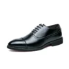 Oxfords Men Shoes Red Sole Fashion Business Casual Party Banquet Daily Retro Carved Lace-up Brogue Dress Shoes - Image 2