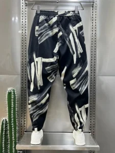 Men's Jogger Pants Loose Striped Floral Hip Hop Streetwear High Quality Harem Trousers Unique Designer Brand Clothing - Image 5