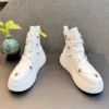 Men Fashion Genuine Leather Metal Decoration Boots Spring Summer Autumn Luxury Designer Youth Trending Hip Hop High Top Sneakers - Image 4