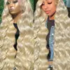 613 Honey Blonde 13x6 Transparen Lace Front Human Hair Wigs Brazilian 250% Body Wave Colored 13x4 Lace Frontal Wig For Women