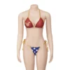 Women Halloween Party Movie Wonder Costume Sexy Halter Neck Lace Up Bikinis Set Superhero Swimsuit Fantasia Cosplay Fancy Suits - Image 3