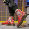 fashion long fashion week young men's boots eight holes personality casual boots fall popular Chinese red men's shoes - Image 3