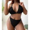 0XL - 4XL Deep V Bikini Plus Size Large Size Swimwear Women Swimsuit Female Two-pieces Bikini set Bather Bathing Suit Swim V3996 - Image 4